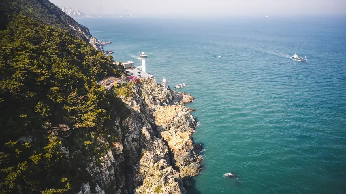 Lighthouse on the Busan coast